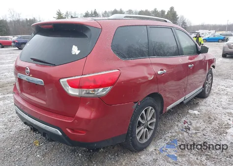 2014 Nissan Pathfinder Sl z USA, uszkodzony, nr VIN 5N1AR2MN9EC665461